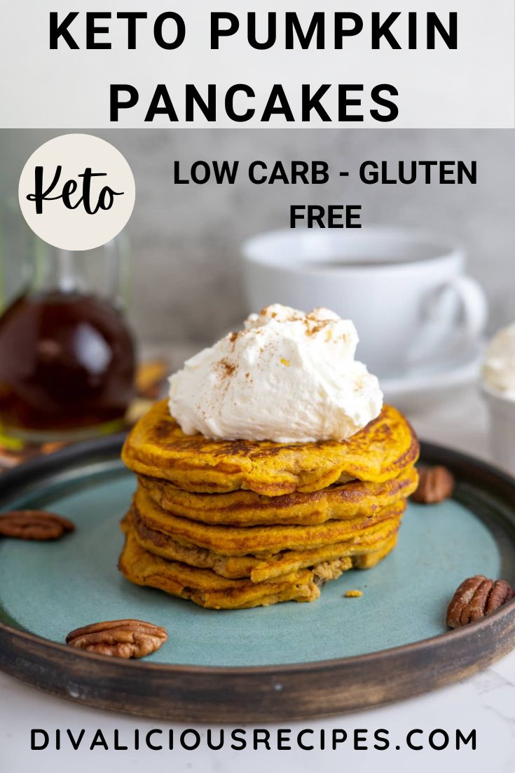 Keto Pumpkin Pancakes (Coconut Flour) - Divalicious Recipes