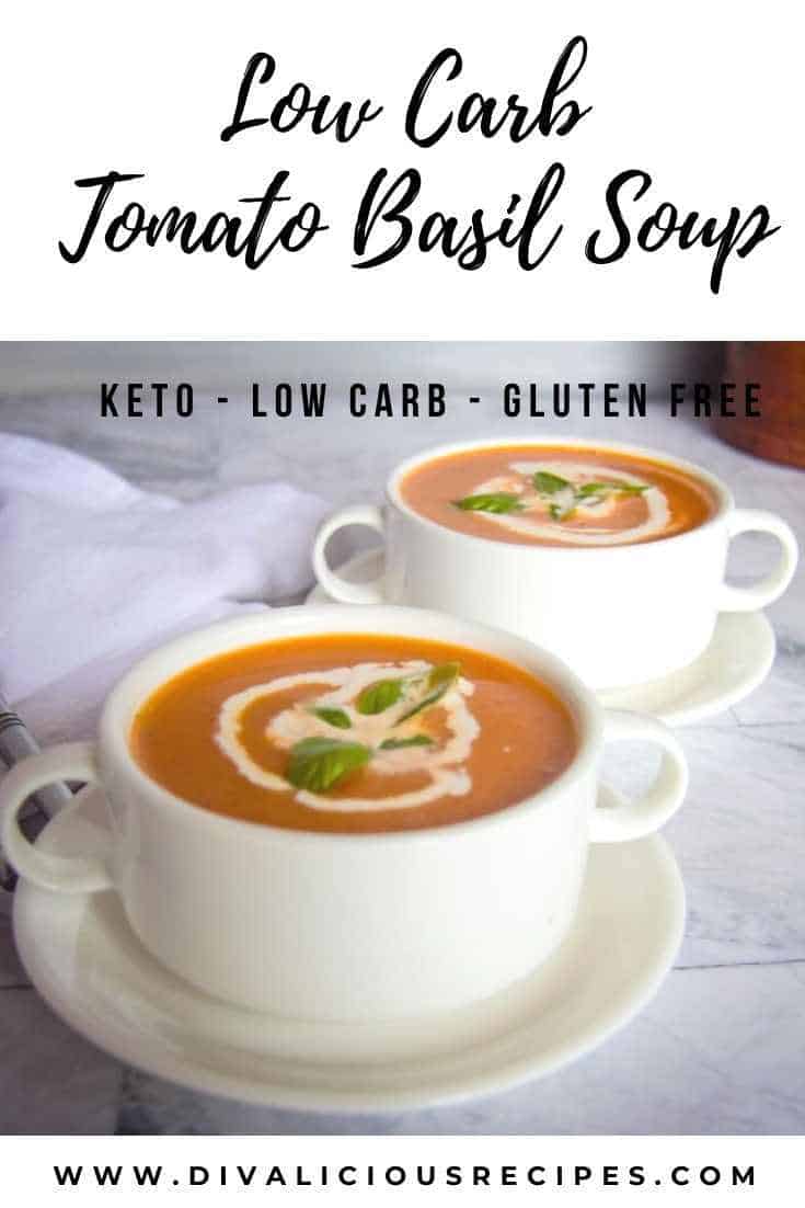 Keto Tomato And Basil Soup - Divalicious Recipes