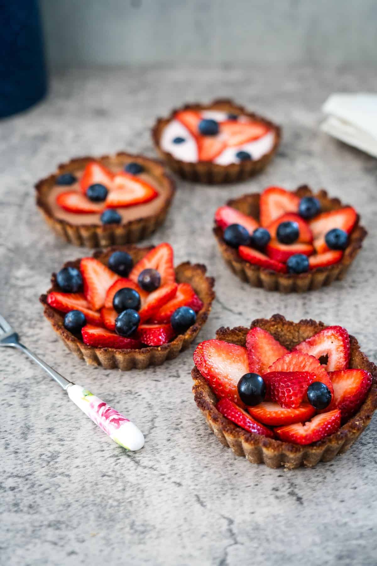 Keto Fruit Tarts