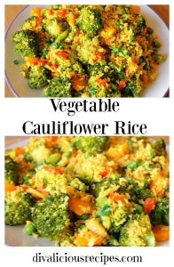 Vegetable cauliflower rice