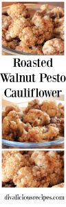 roasted walnut pesto cauliflower
