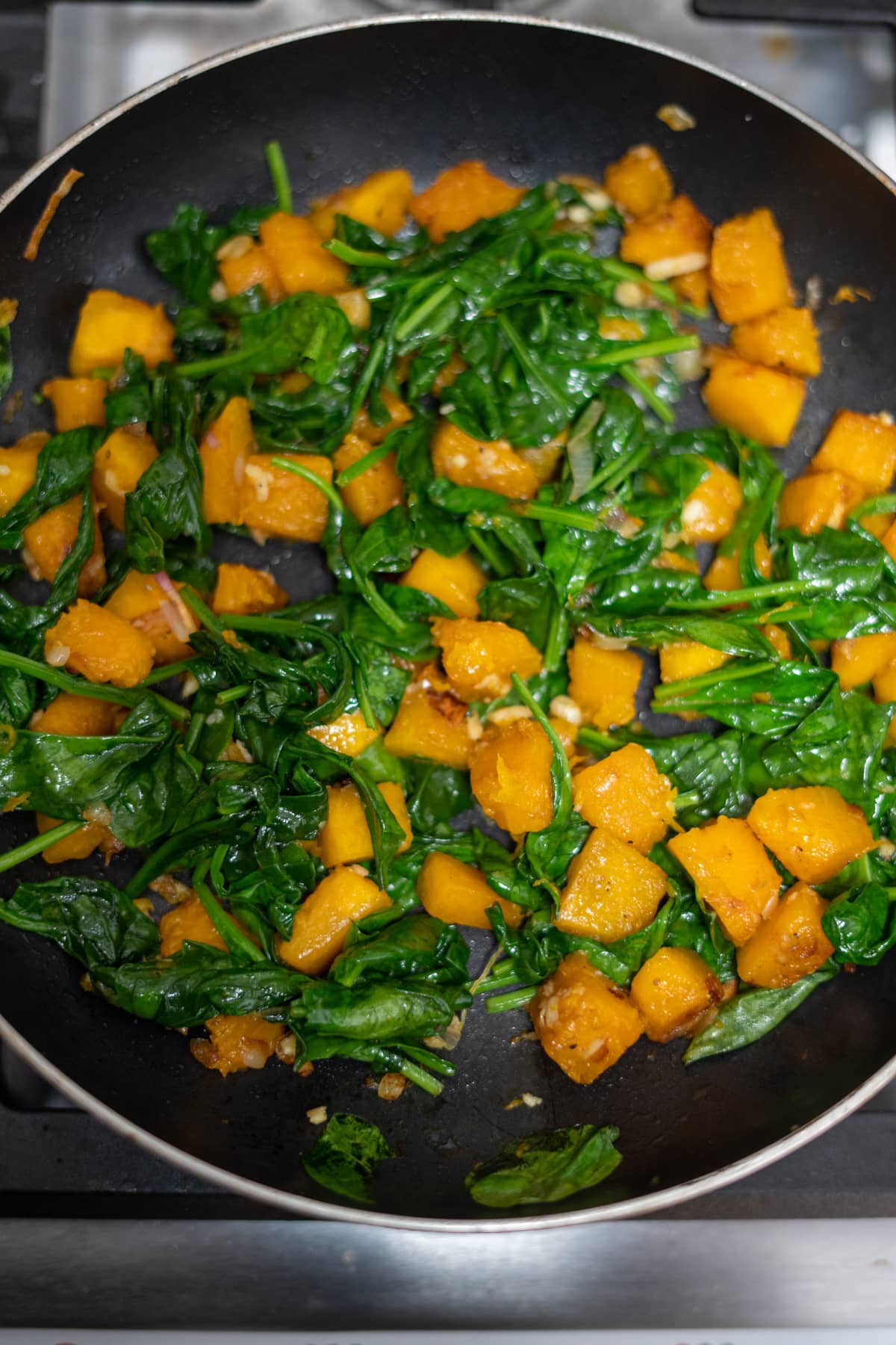 spinach and pumpkin