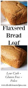 flaxseed bread loaf