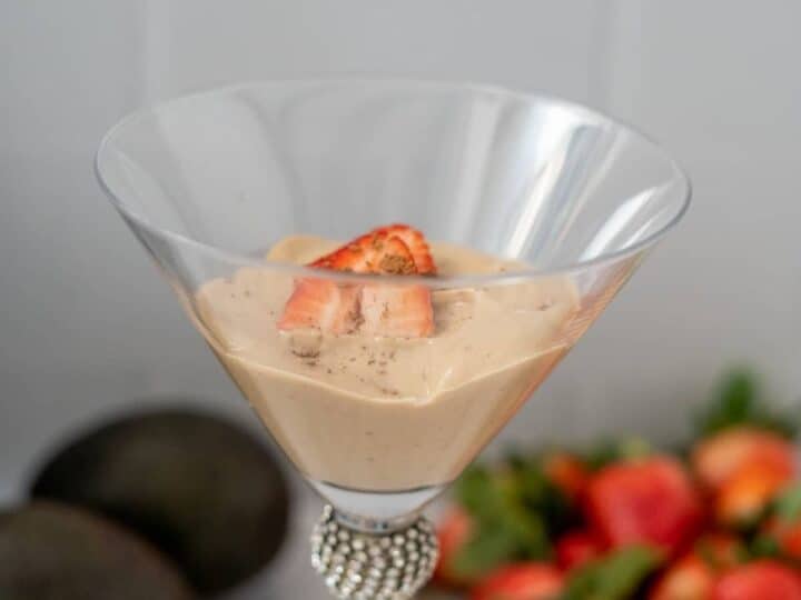 strawberry avocado mousse