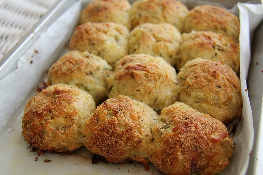 Cheese, Onion and Rosemary Dough Balls