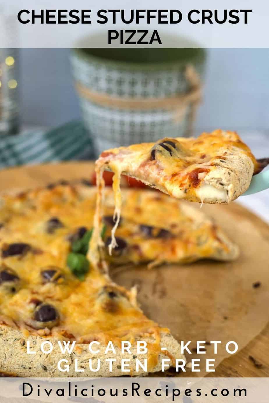 Keto Stuffed Crust Pizza