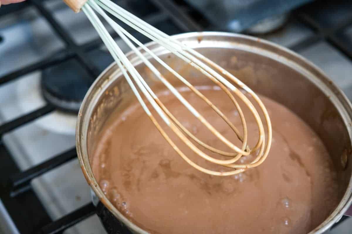 chocolate whisked