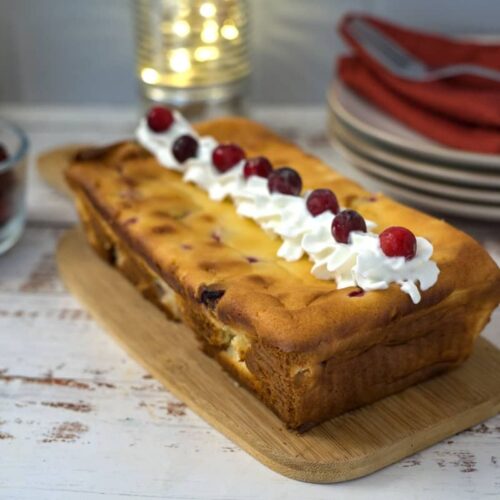 cranberry cream cheese loaf