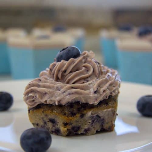 cupcakes with a blueberry filling