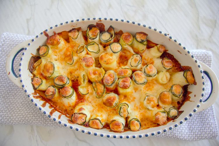 Cheesy Zucchini Lasagna Roll Ups - Divalicious Recipes