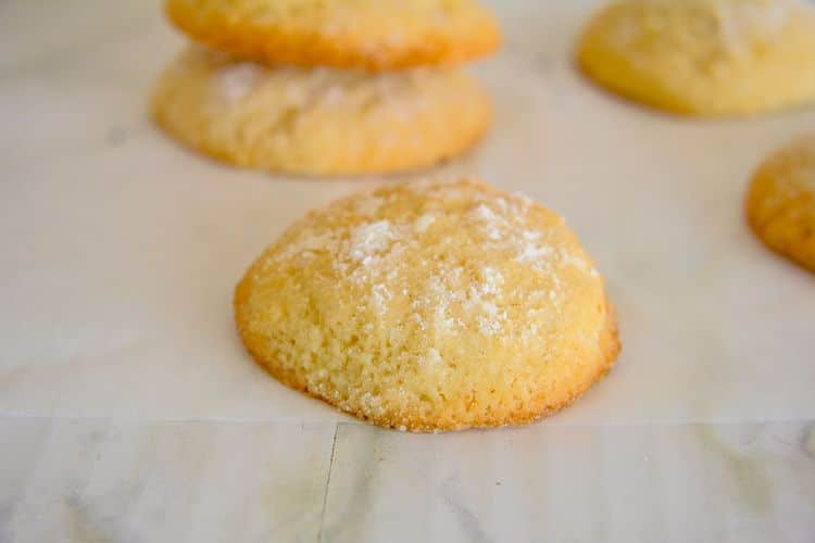 lemon cookies baked with almond flour