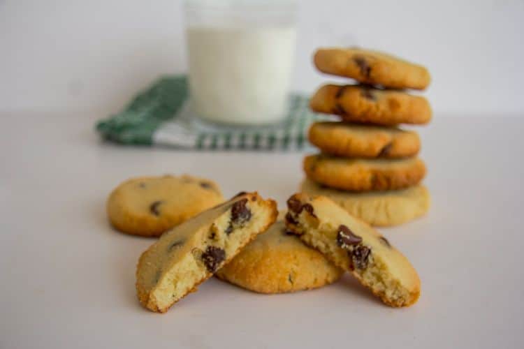 cream cheese cookies with chocolate chips