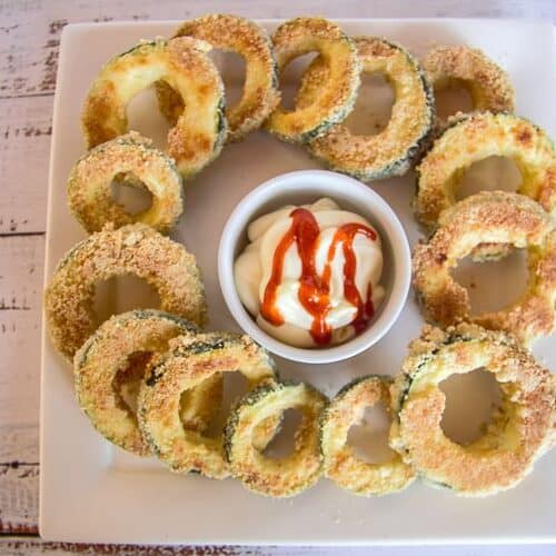 baked zucchini rings