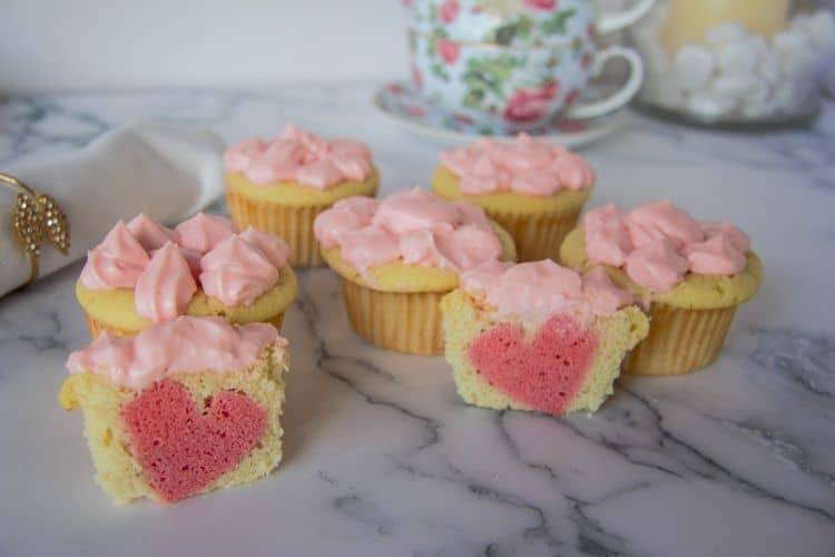 heart cupcakes