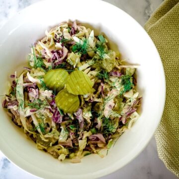 dill pickle coleslaw
