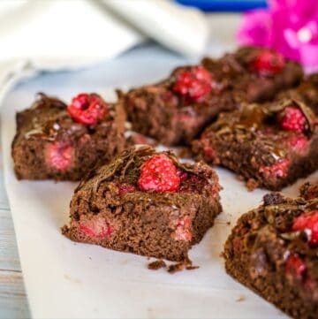 chocolate raspberry brownies