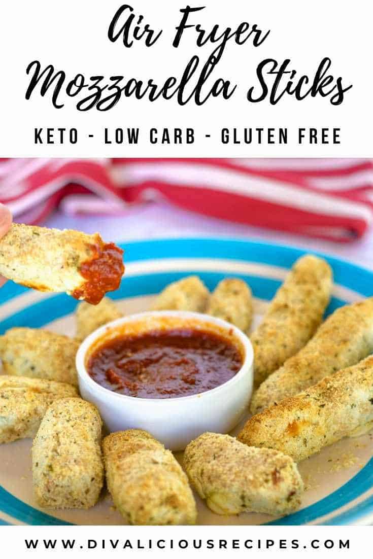 Air Fryer Keto Mozzarella Sticks