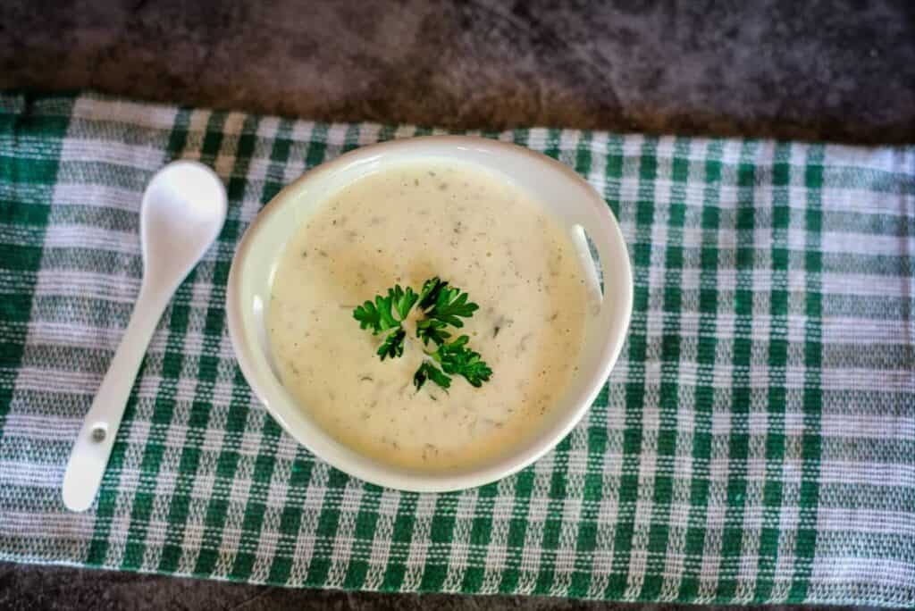 tartar sauce in a small bowl