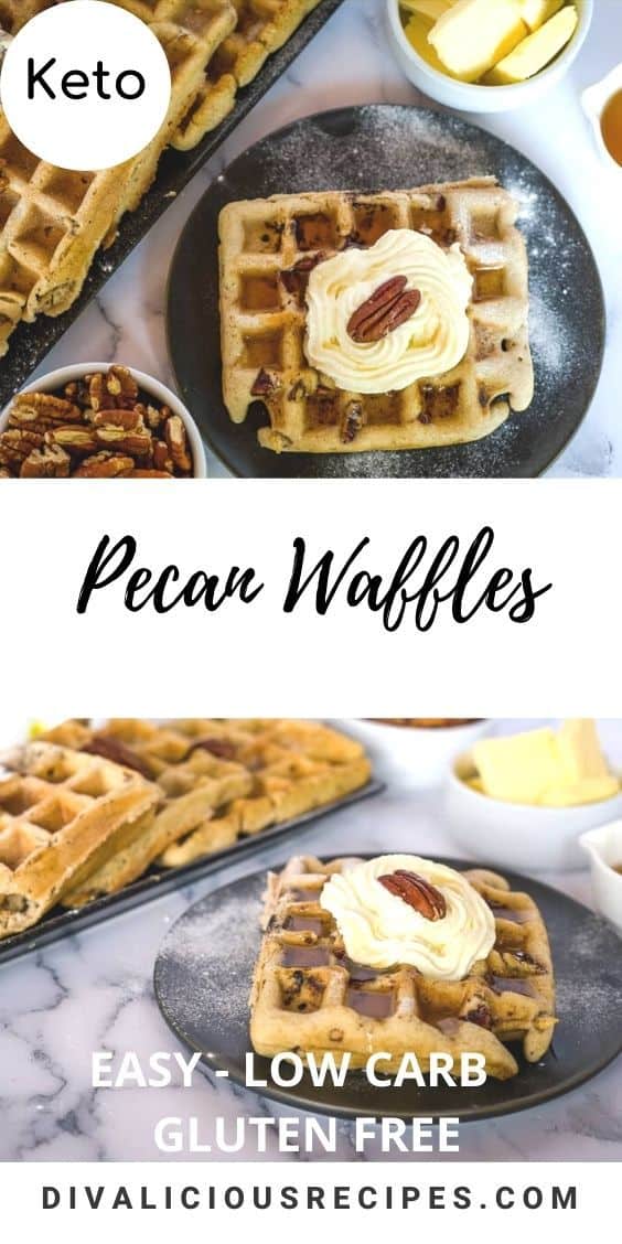 Low Carb Pecan Waffles - Divalicious Recipes