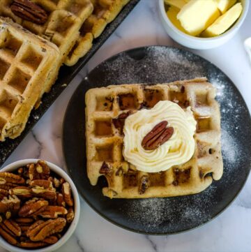 low carb pecan waffles