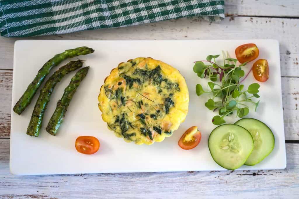 salmon quiche