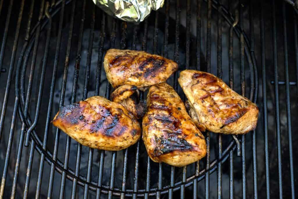 bbq chicken on a grill