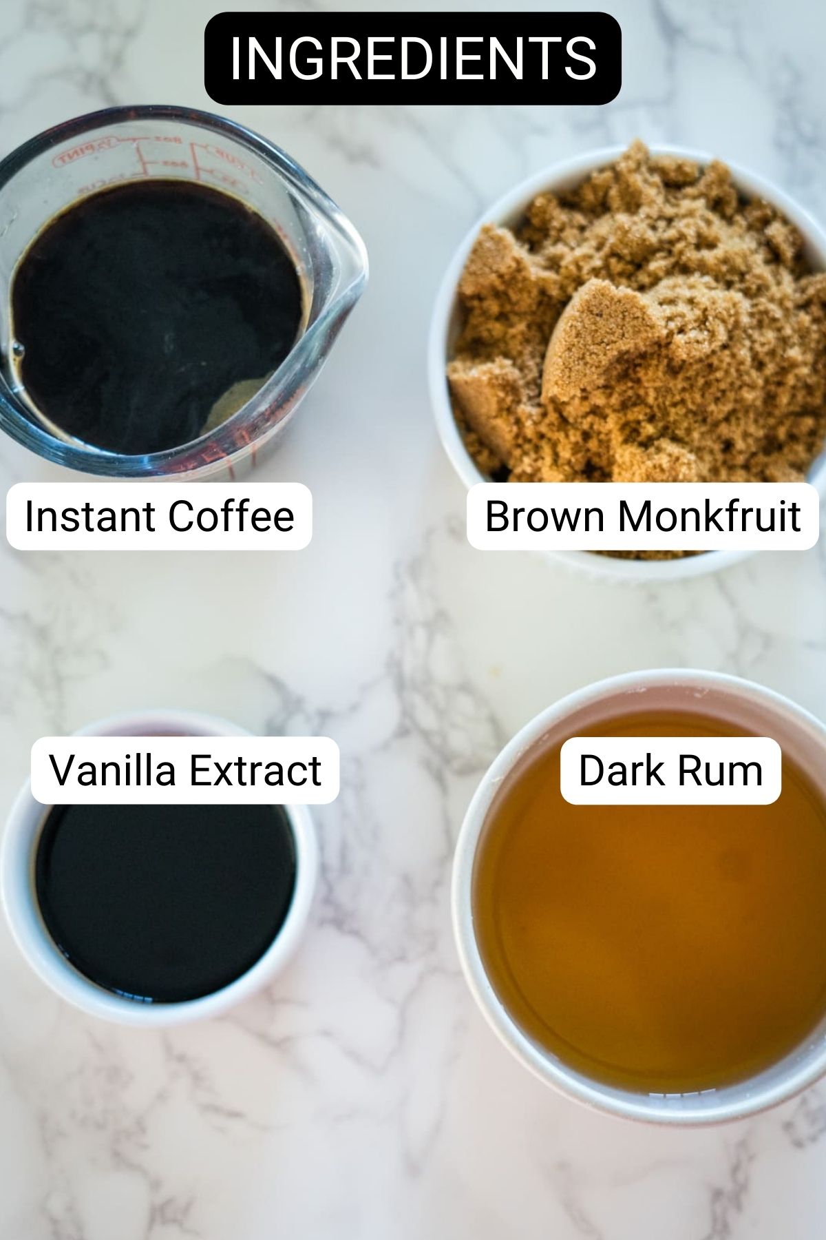 This description lists the ingredients for a keto coffee latte.