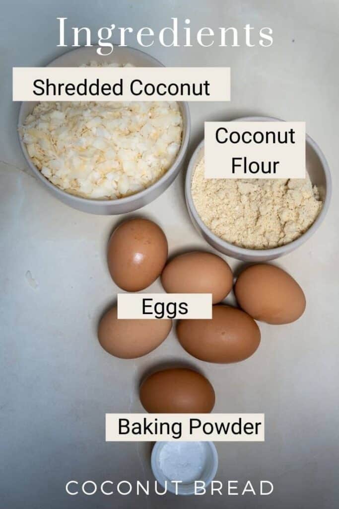 keto coconut bread ingredients