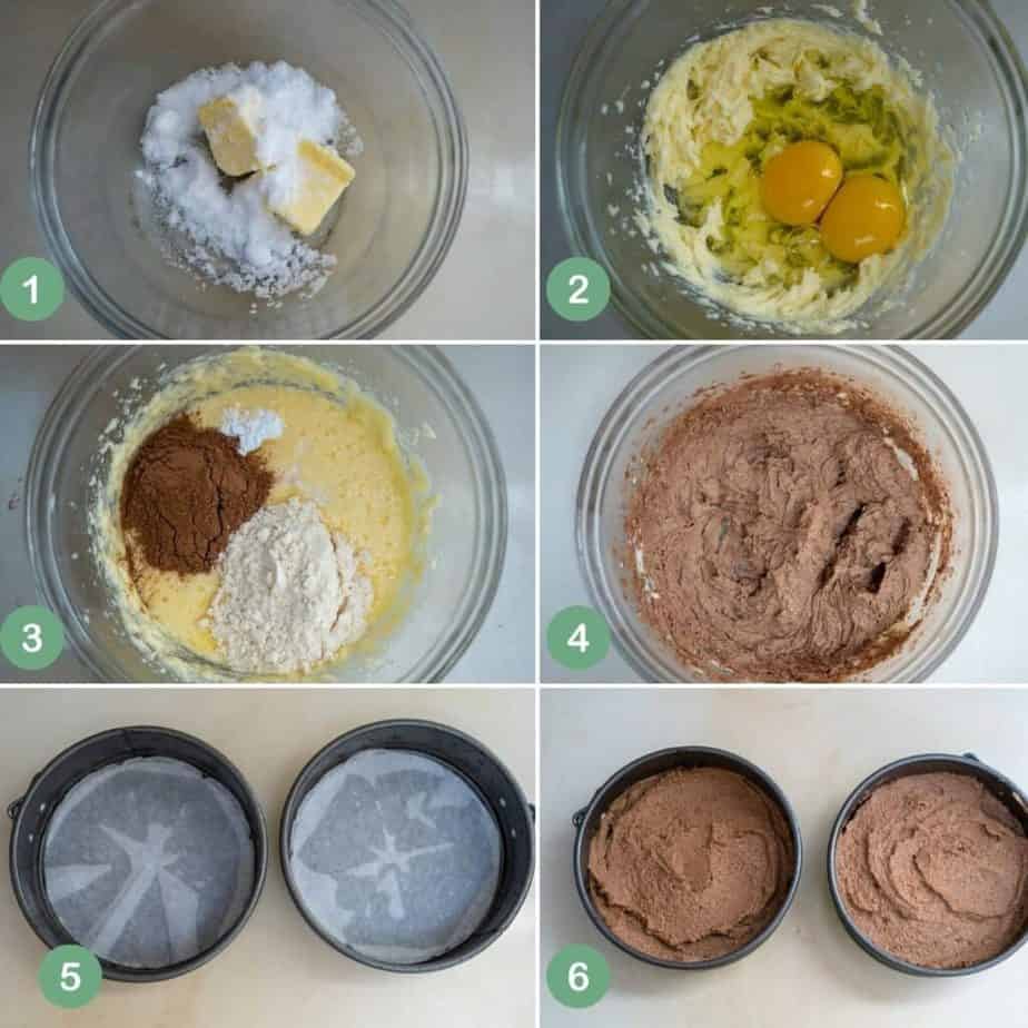 coconut flour cake process