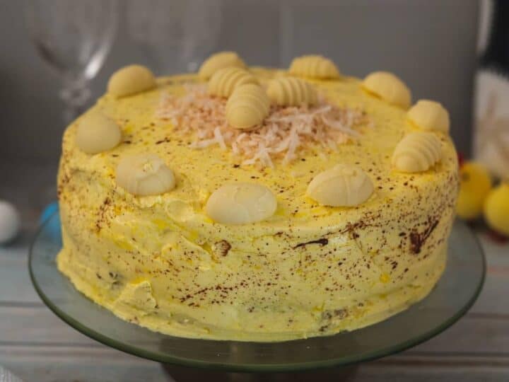 keto lemon easter cake