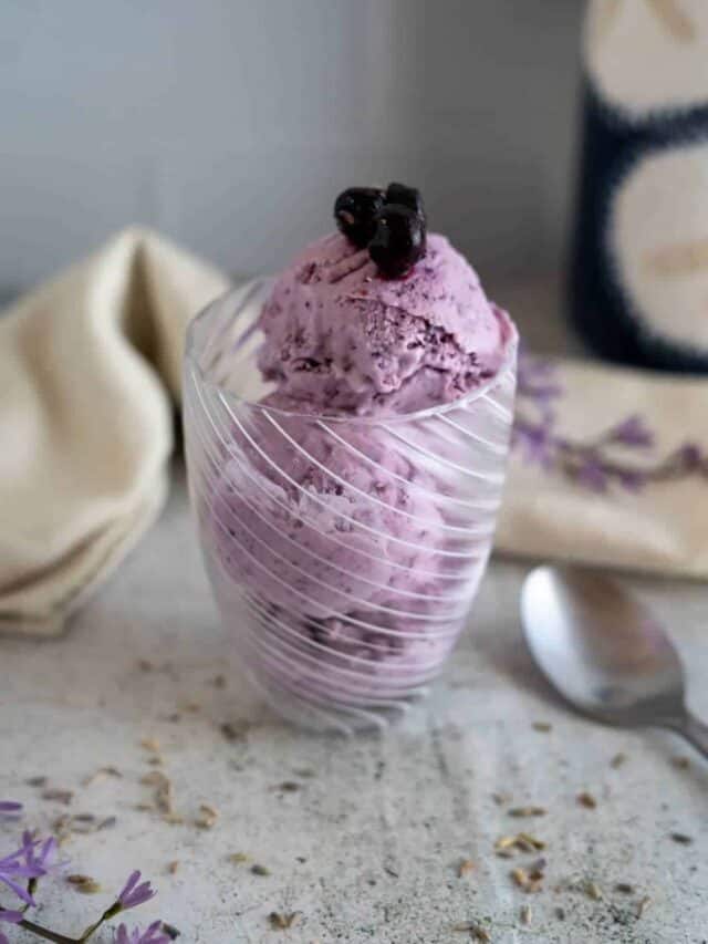 Keto Lavender Ice Cream