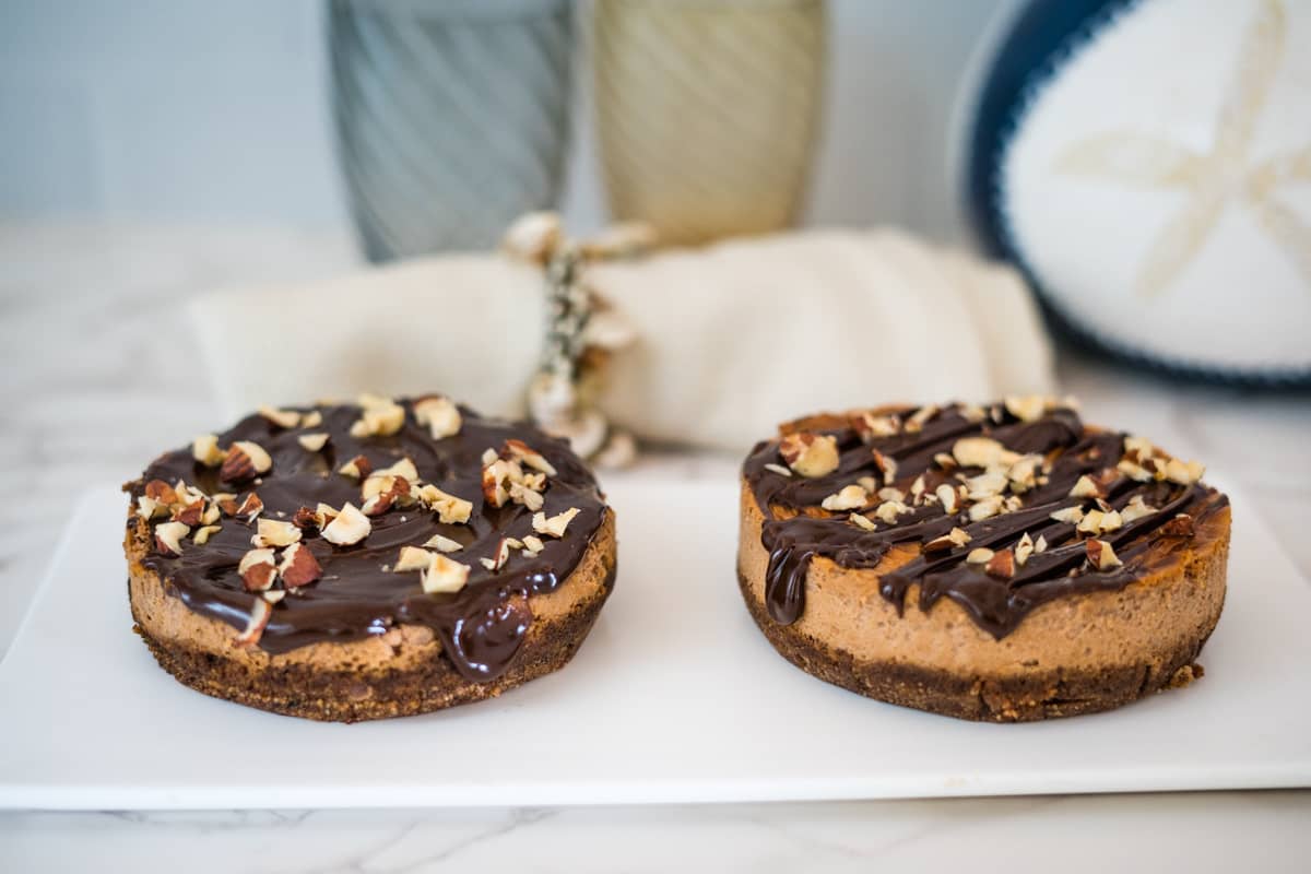 chocolate air fryer cheesecake