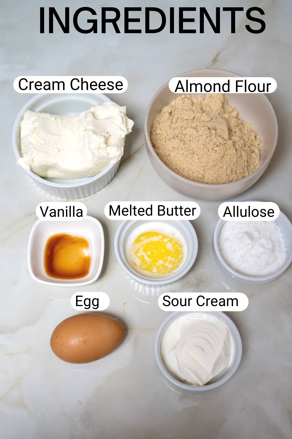 air fryer cheesecake ingredients