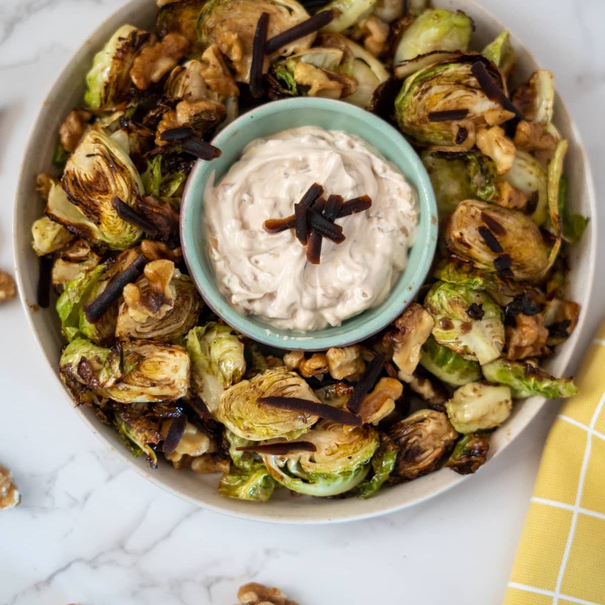 Keto Air Fryer Brussel Sprouts - Divalicious Recipes