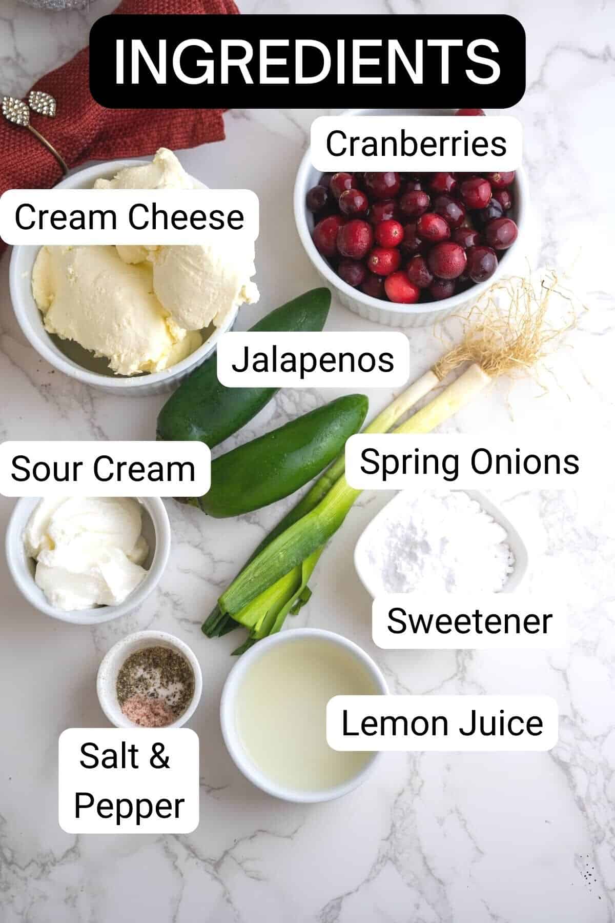 cranberry dip ingredients