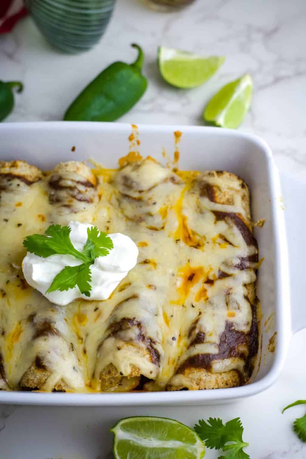 Keto Leftover Turkey Enchiladas