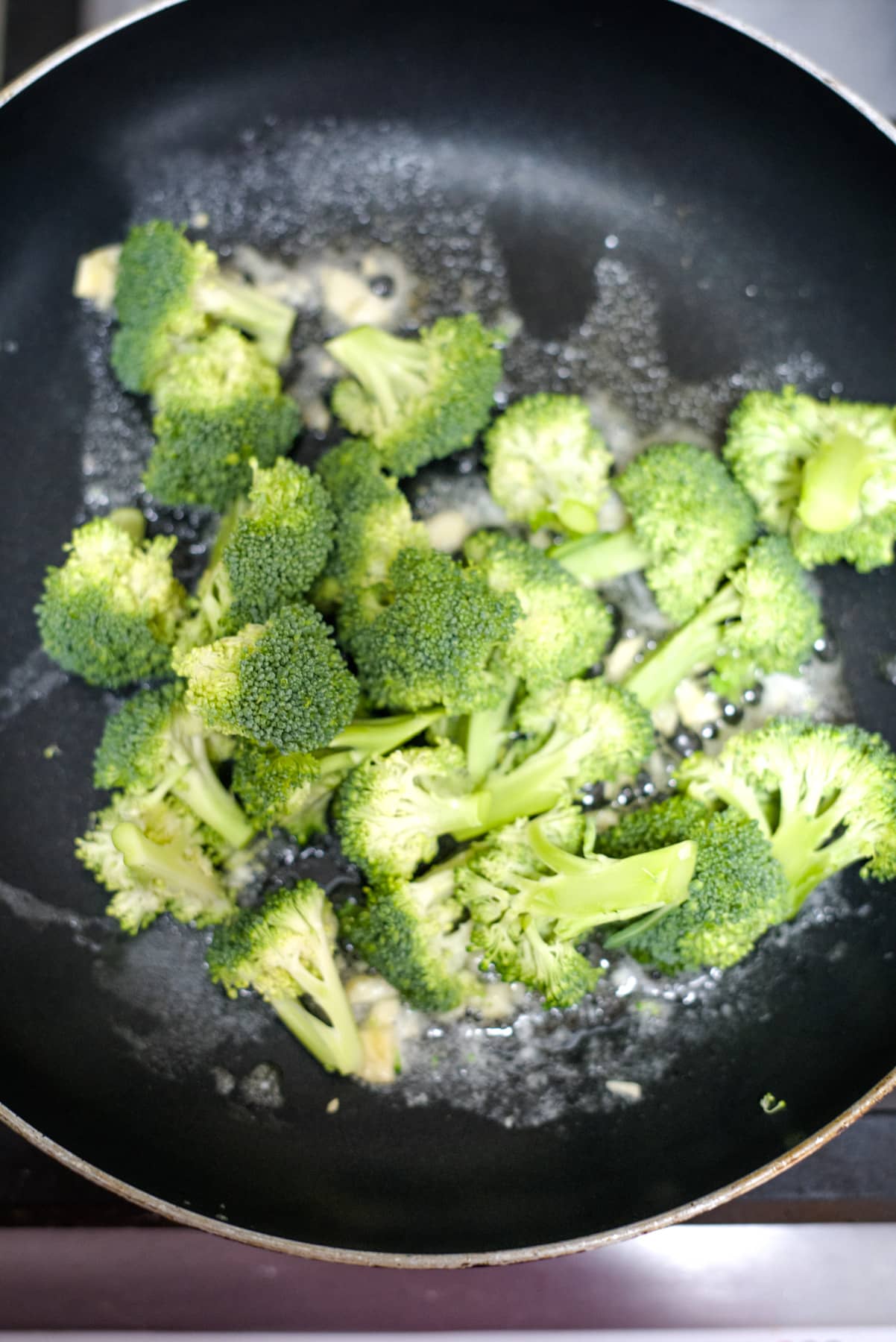 broccoli in pan