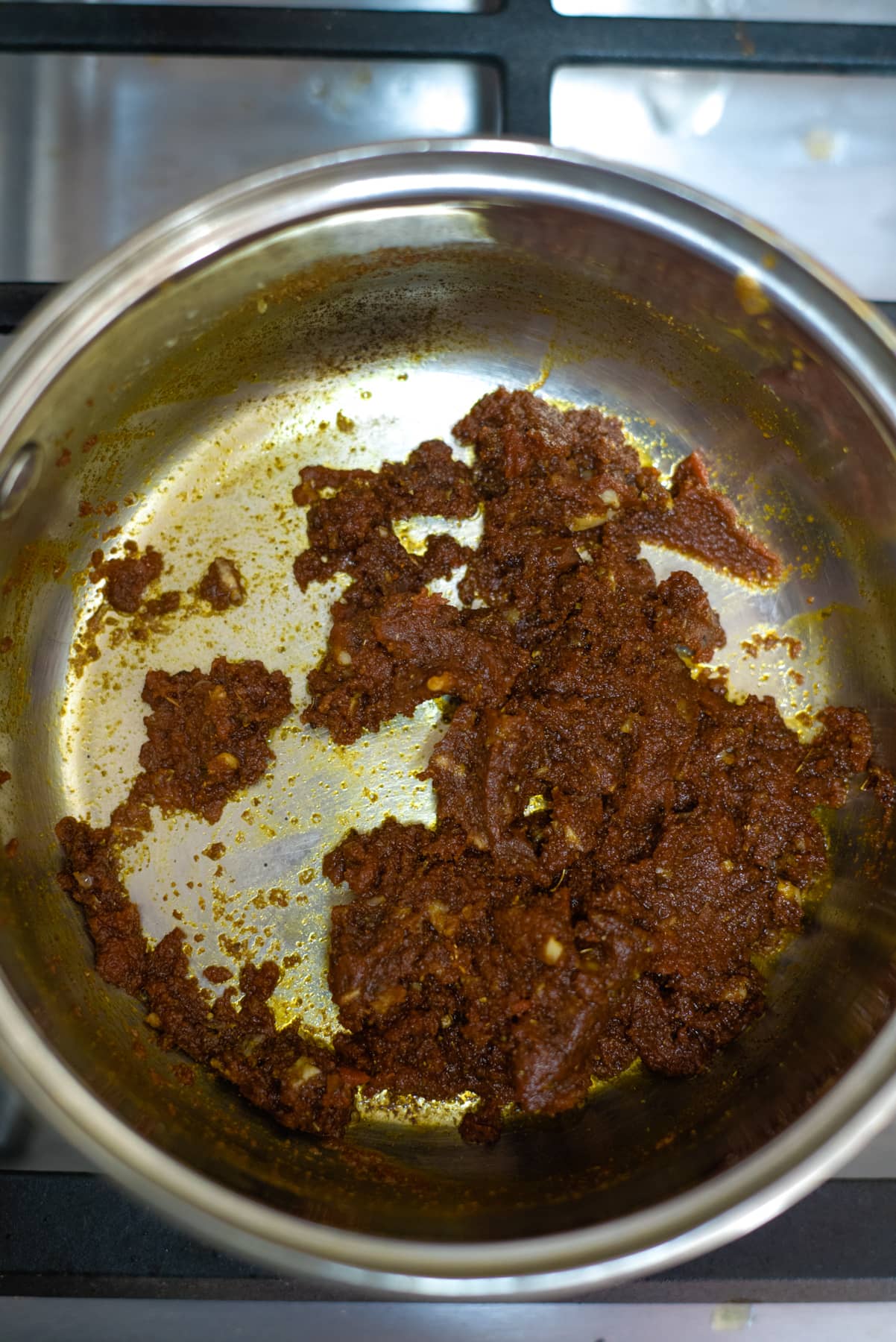 spices cooked in a saucepan