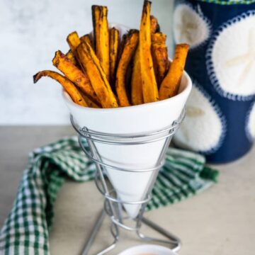 carrot fries with dip