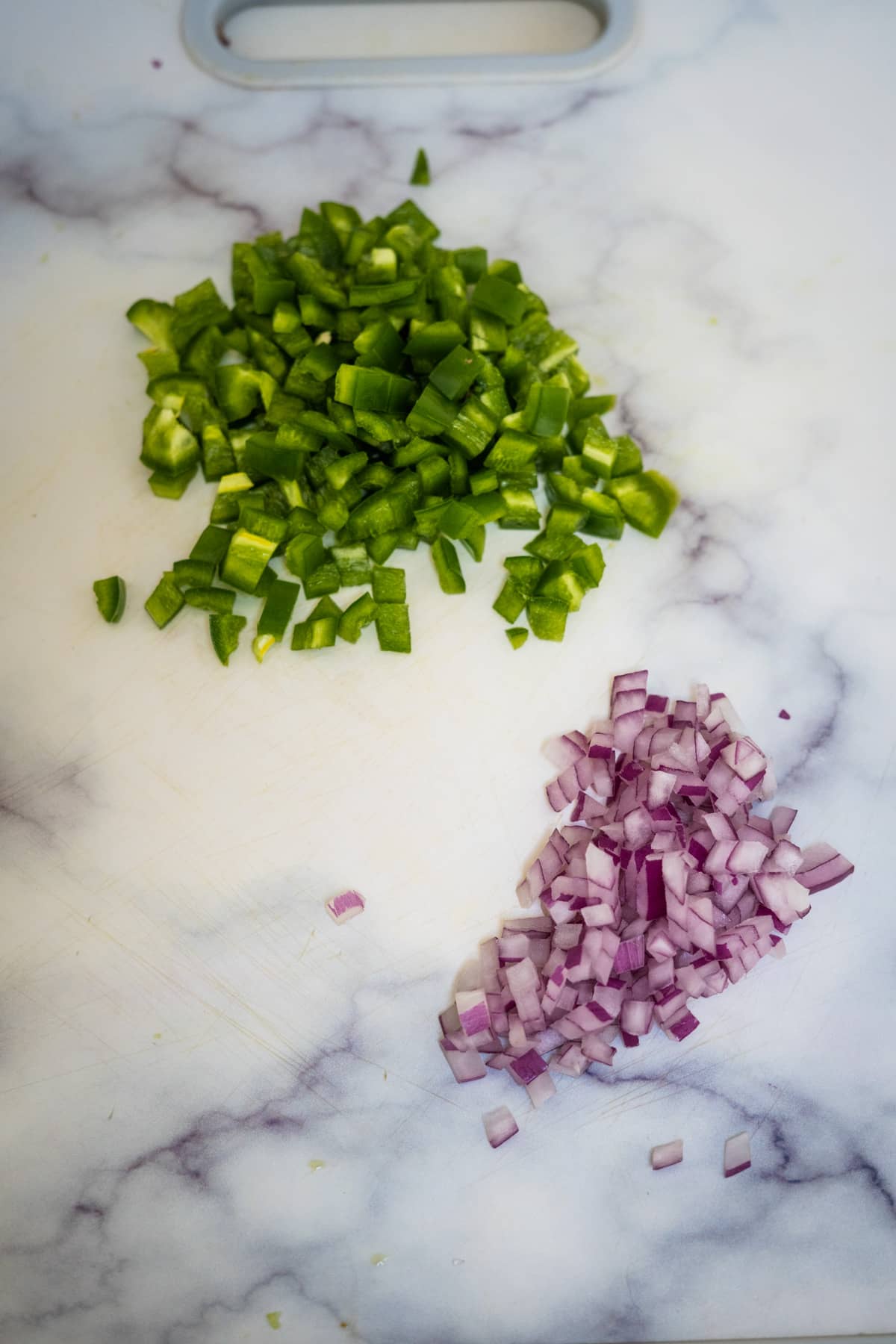 finely chopped onion and chili