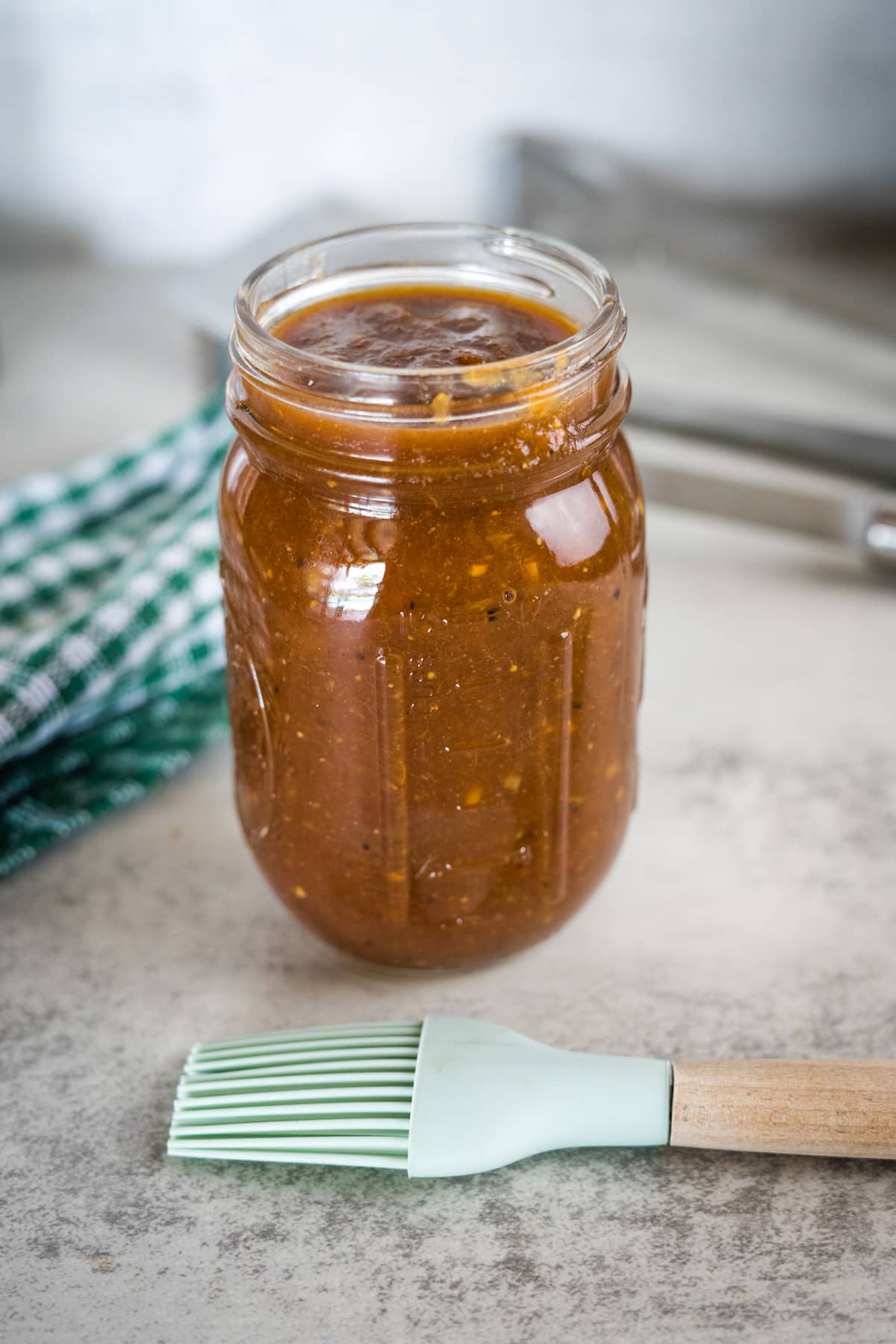 pineapple BBQ sauce in a jar.