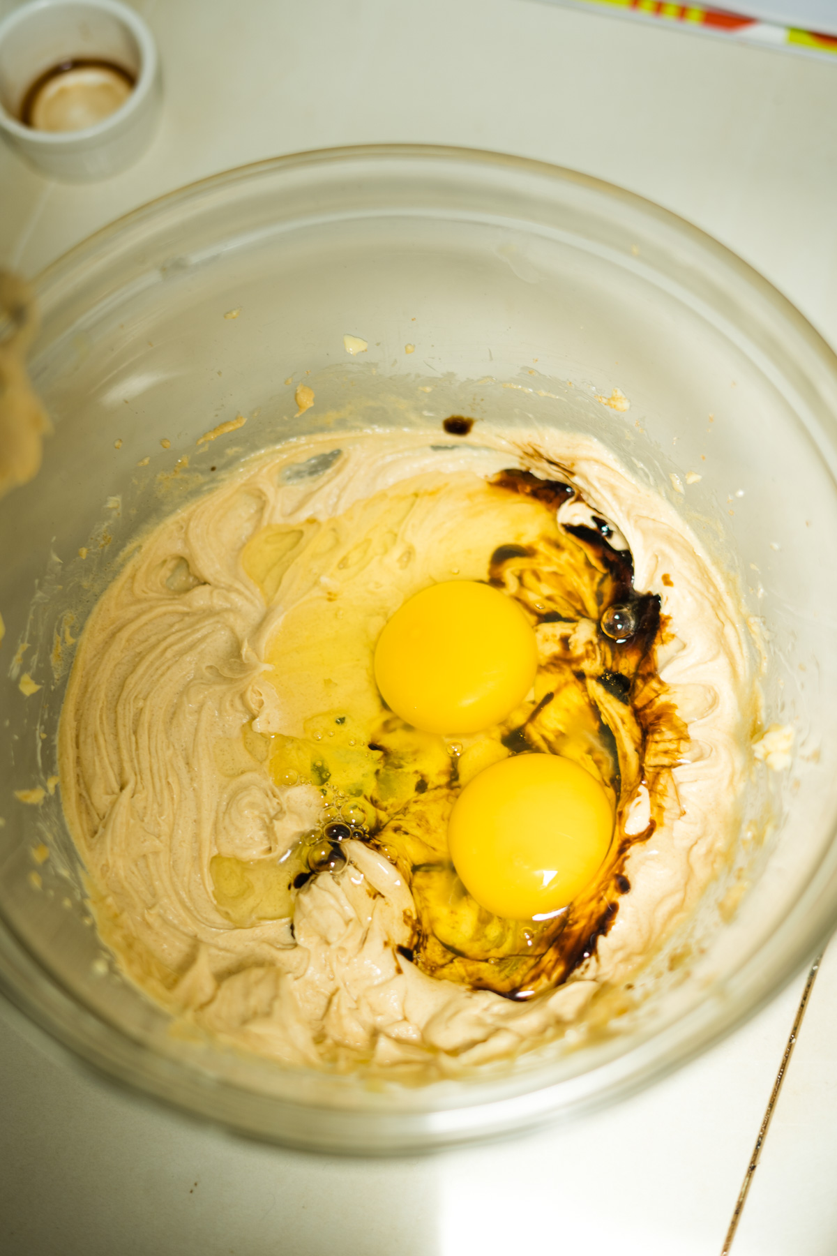 butter and egg mixture
