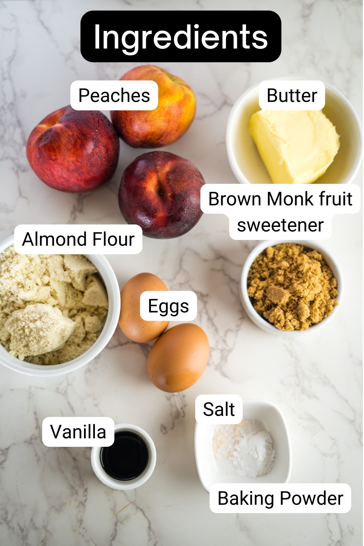 peaches cobbler ingredients