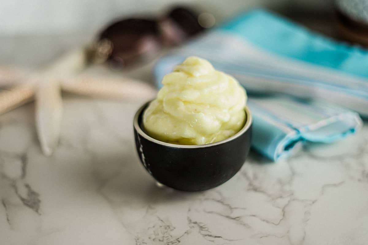 pineapple whip in a bowl