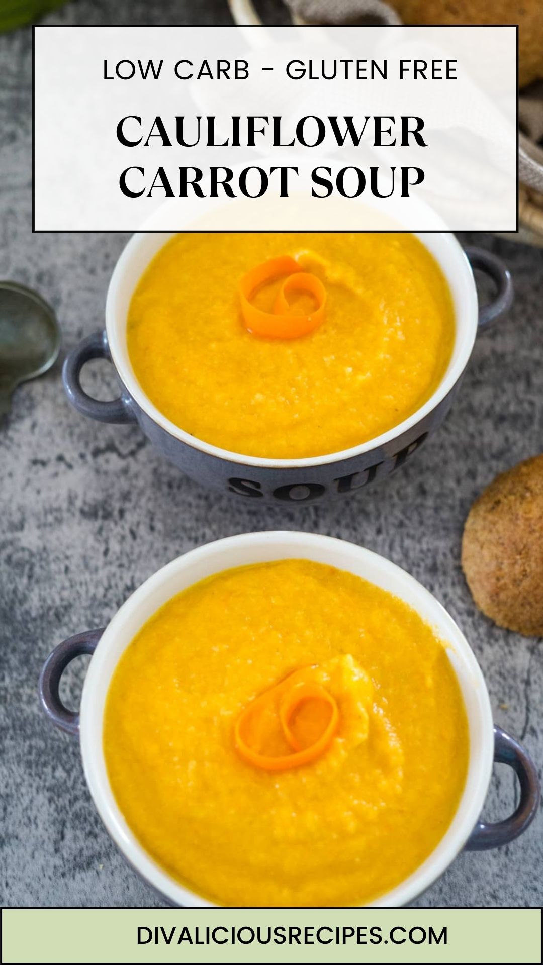 Cauliflower Carrot Soup - Divalicious Recipes