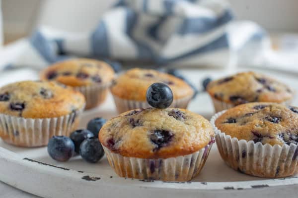 Cottage Cheese Blueberry Muffins