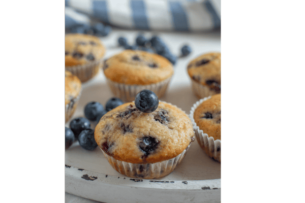 Cottage Cheese Blueberry Muffins