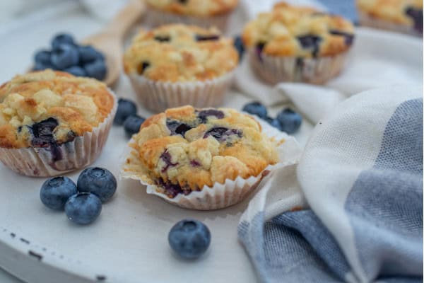 Cottage Cheese Blueberry Muffins