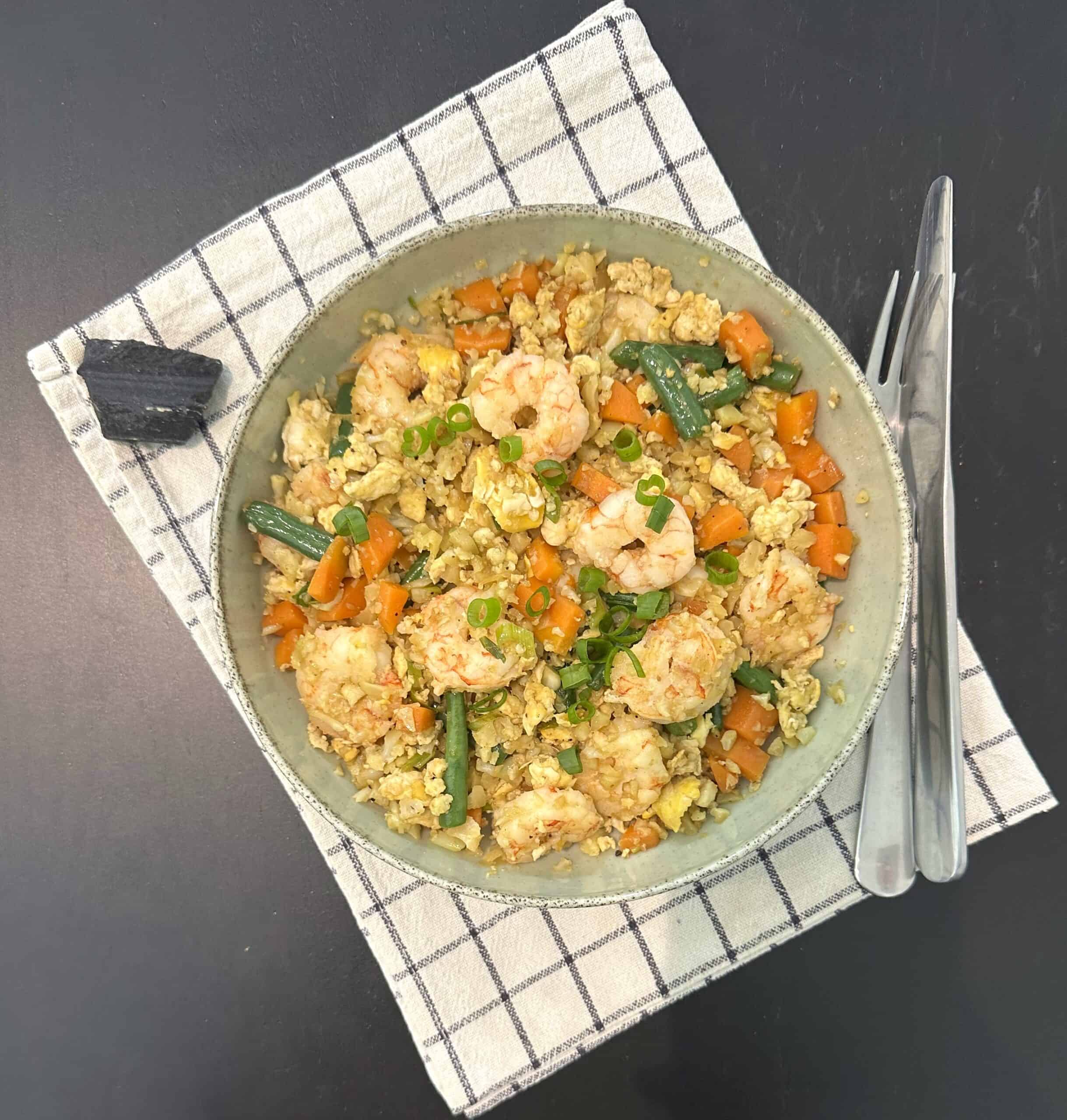 Cauliflower Fried Rice with Shrimp